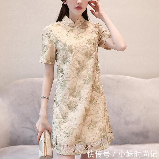 婉约|复古旗袍连衣裙,展现女子的甜美婉约,就是要你美