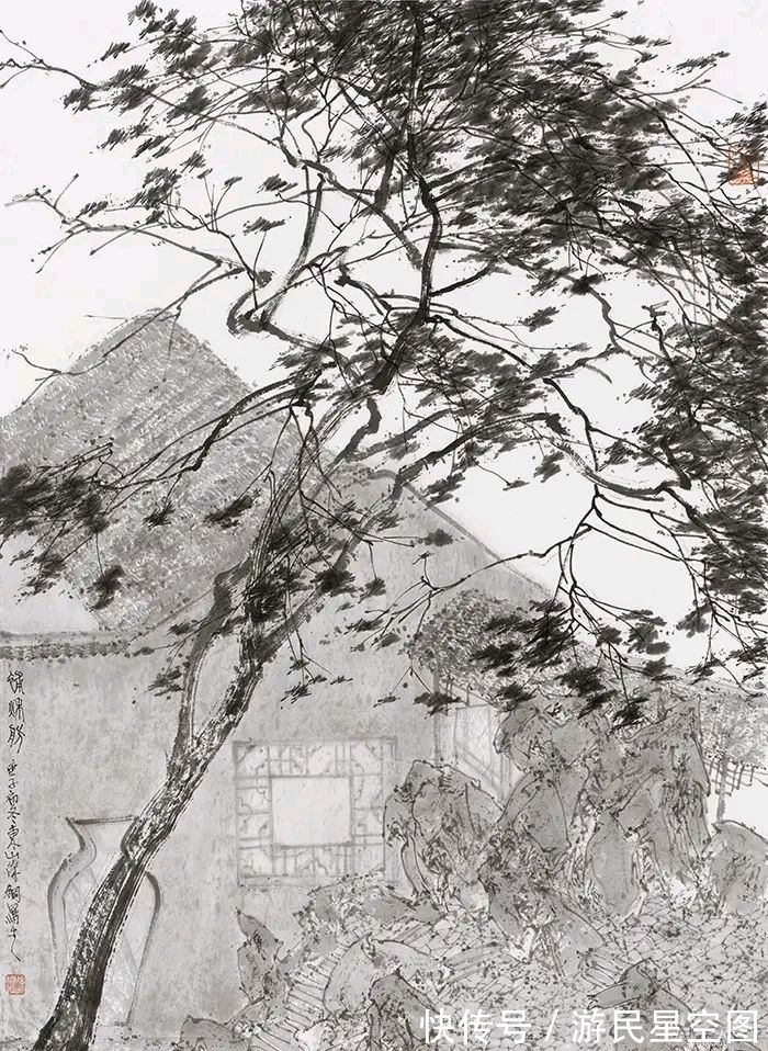山水画|江苏省国画院|虚幻冷逸、静入太古,徐钢山水画精选