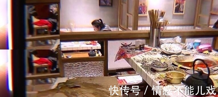 事故现场|陈赫火锅店事故现场：水泥掉下砸进锅内，热油泼得到处都是