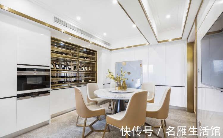 奢华|温州女士的现代四居室，巧用金属元素，精致中透着小奢华