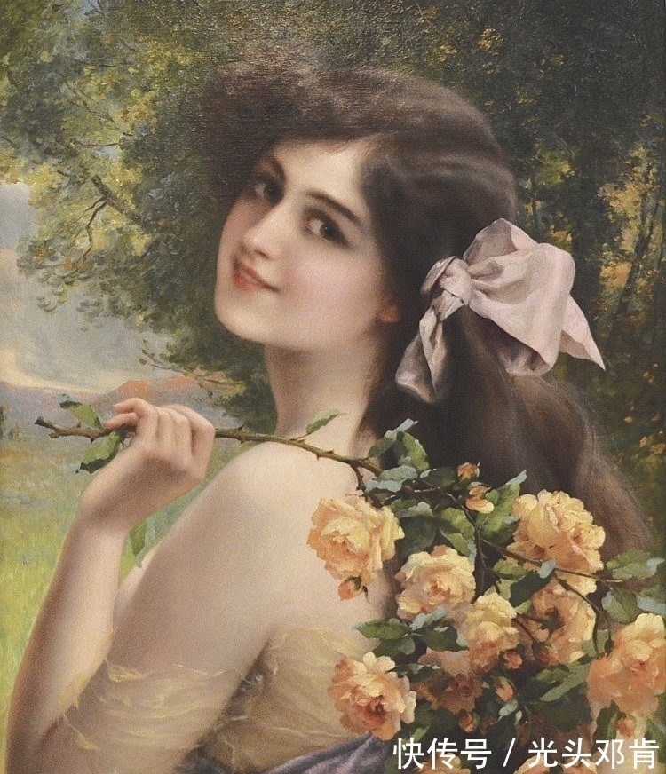 弗农&他最擅长画美女,埃米尔·弗农Emile Vernon油画美女作品鉴赏