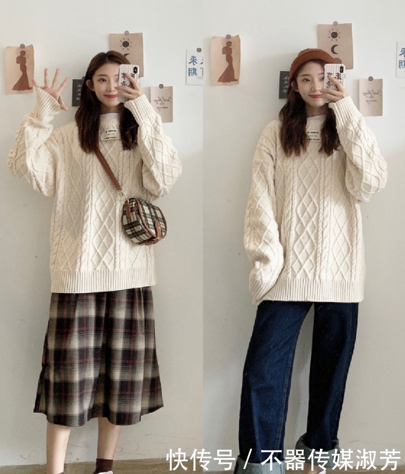 技巧|小个子秋冬棕色系穿搭,小个子的穿搭技巧,这样穿真的很好看的