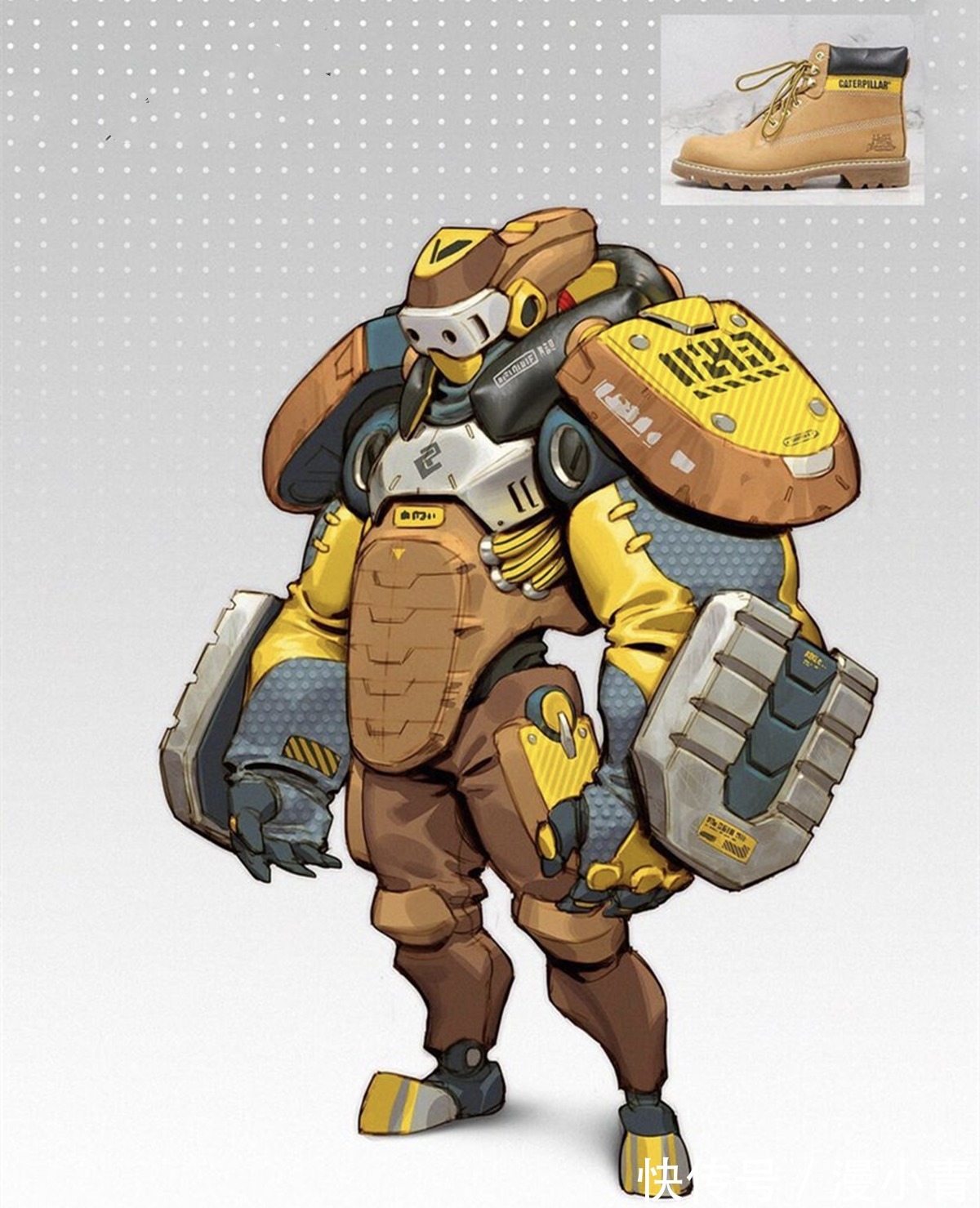 画师|当运动鞋化身二次元形象,机械与运动的融合,鞋子自己也能行走