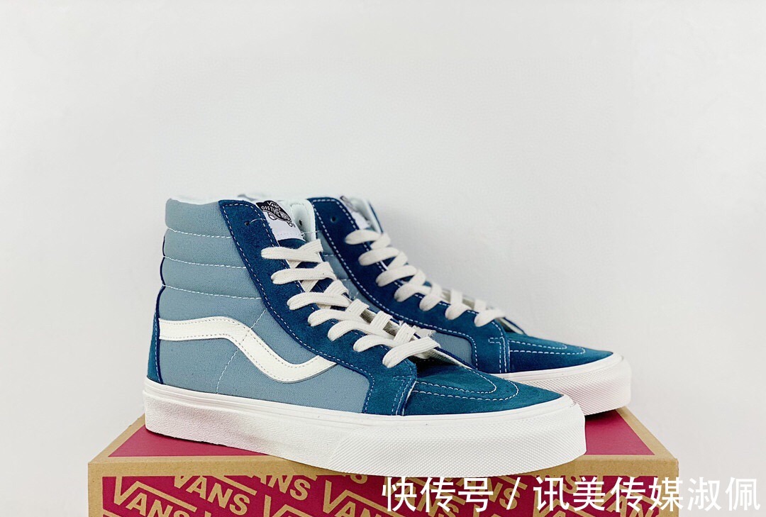 帆布鞋|Vans SK8-Hi Vault OG 牛仔蓝高帮帆布鞋