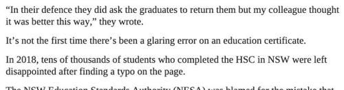 澳洲八大毕业生傻眼! 官方给的学位证竟是假的! 差点留了个假学?