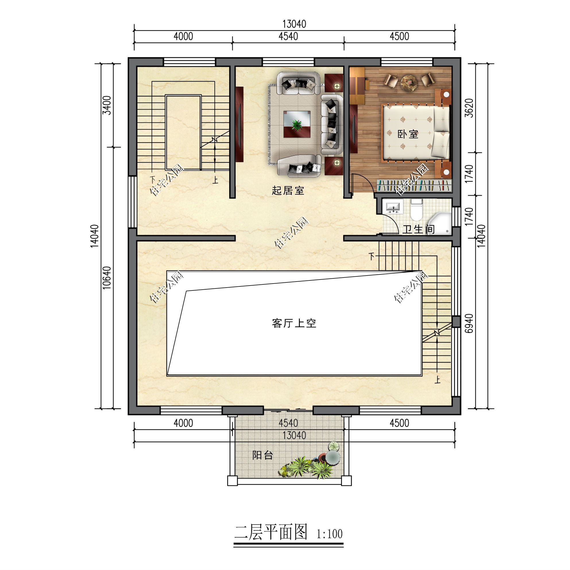 户型|农村11月开工建房就选这套，占地13×14米，挑空客厅、堂屋全都有