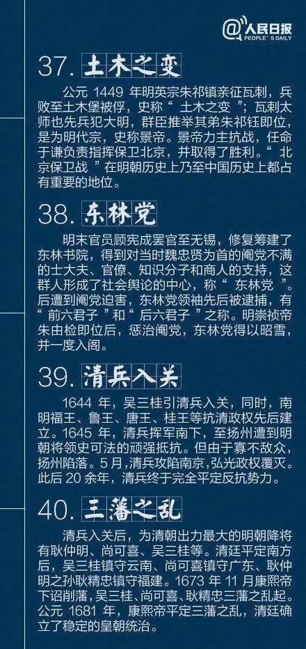 人民日报：孩子不可不知的40个中国古代历史典故，收藏长知识！