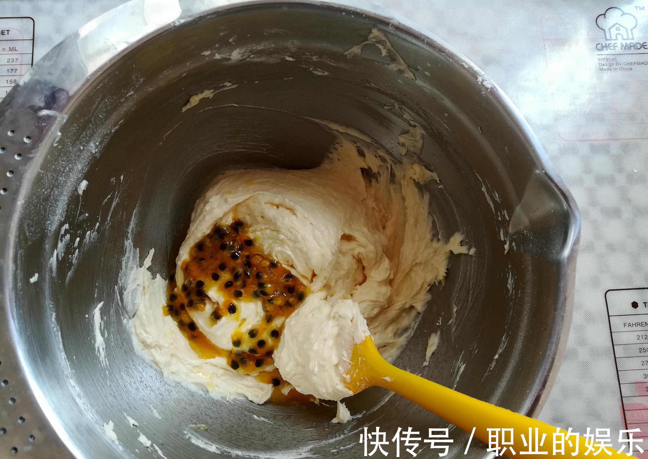 百香果肉|这种水果正当季,用它做蛋糕,清香不甜腻,大人小孩都爱吃