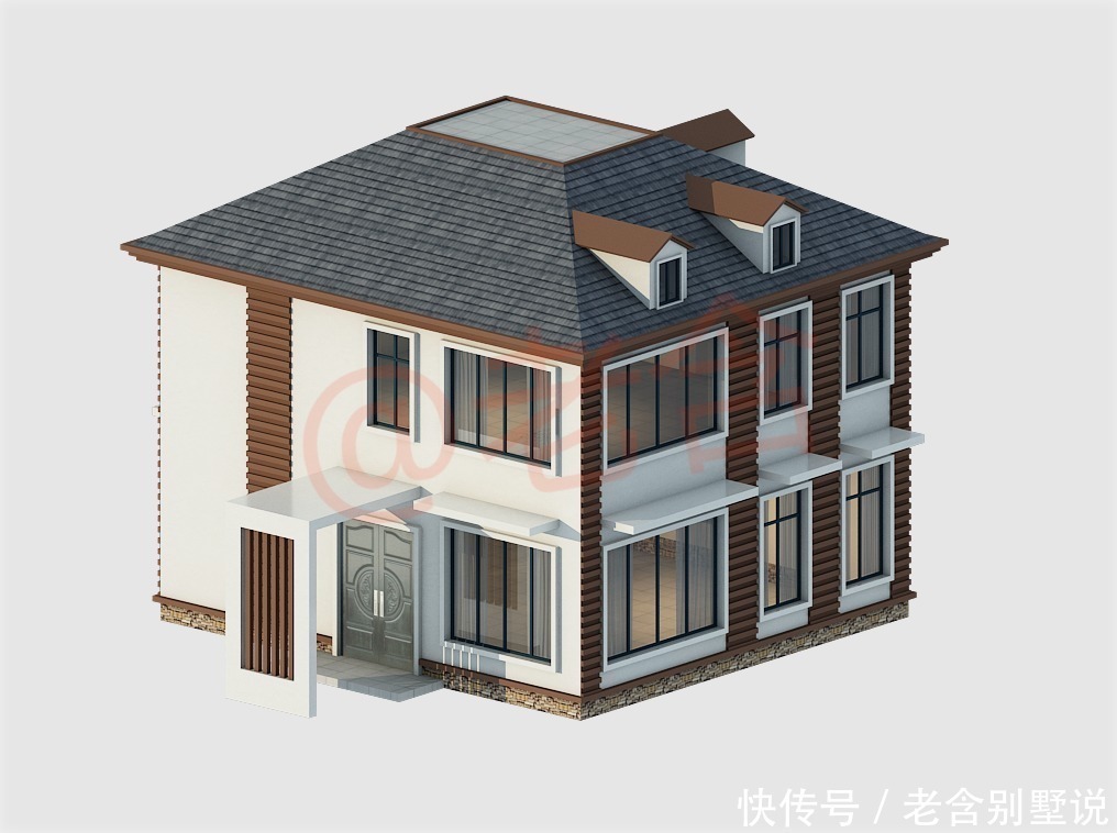 造价|99米农村精美小户型，新中式风格，多功能布局，造价仅12万