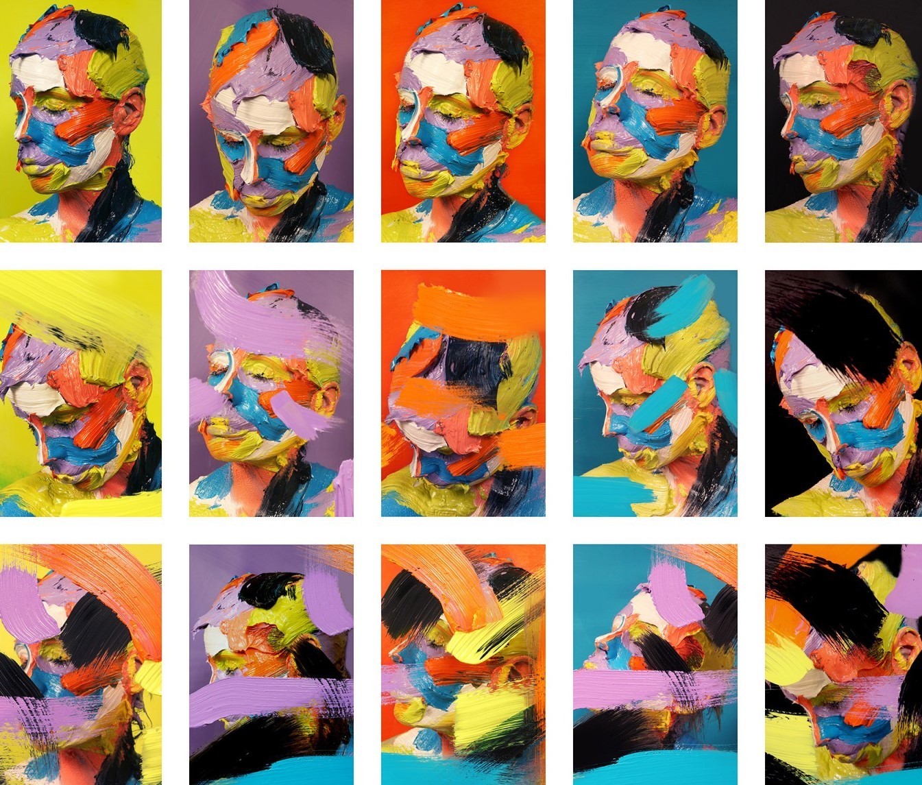 索菲·德里克@你见过在画布上画画的，可你见过在自己头上画油画的吗