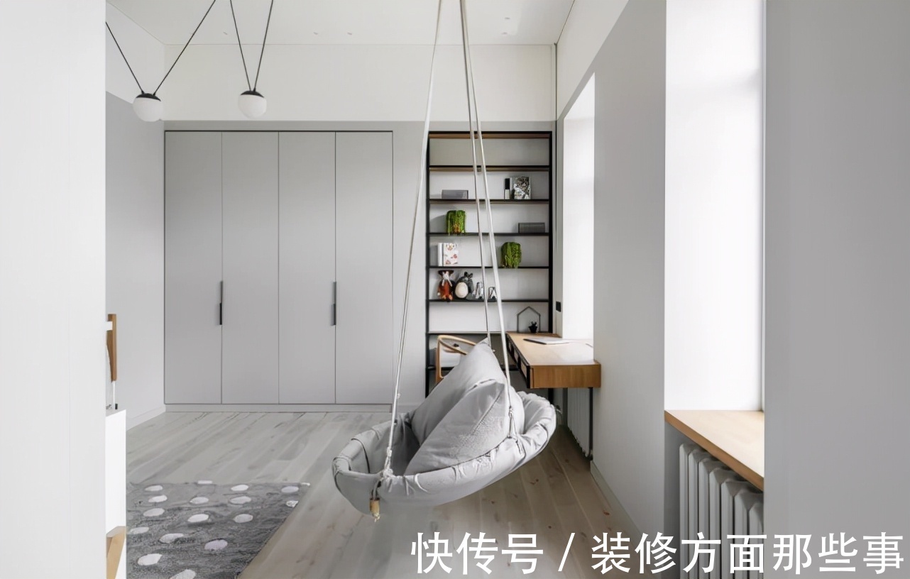 简约|90平灰色调与木质感结合的现代简约风,就是有设计感