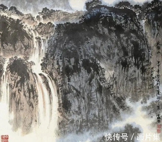 金陵画派$他跟随山水画大师傅抱石习画二十年,为傅派山水第一传人