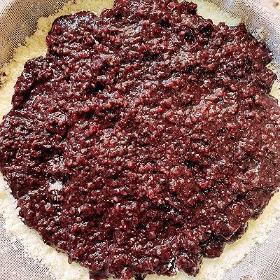 黑米馅|糯唧唧滴蒸米糕