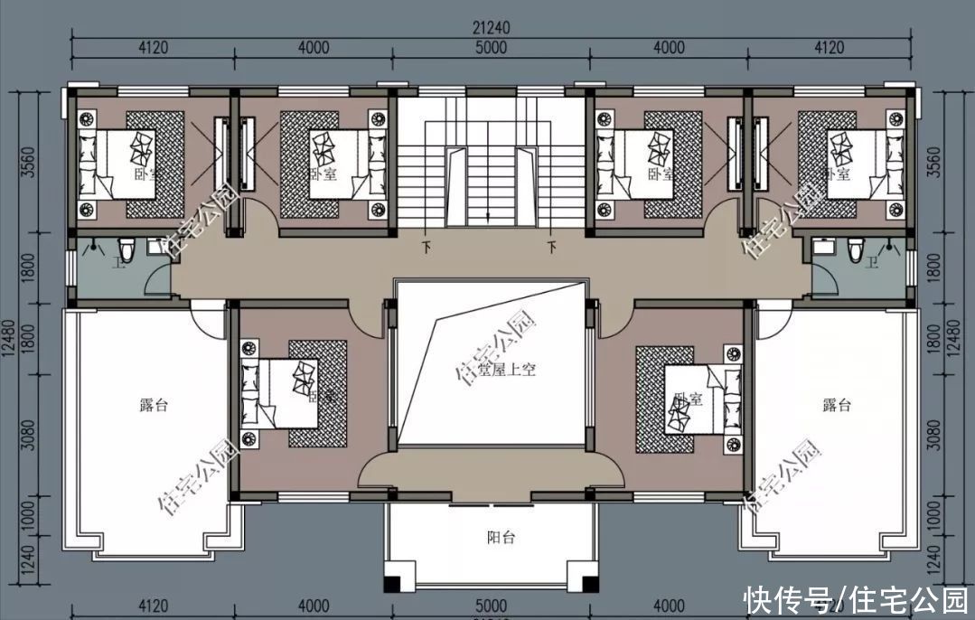 建筑面积|2021年就建这10套别墅吧，双拼设计太绝了，尤其是第6套特别实用