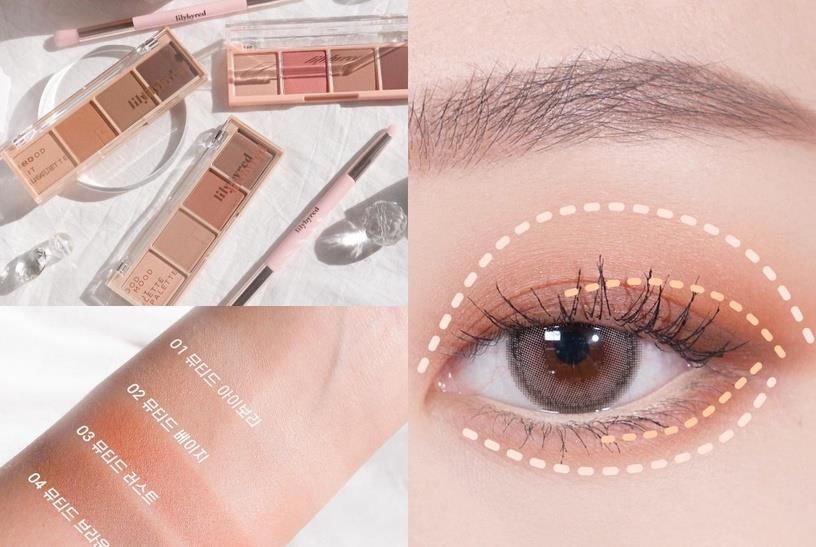 新手超简单“眼影配色”推荐，奶茶色眼影画法教学，自然消肿