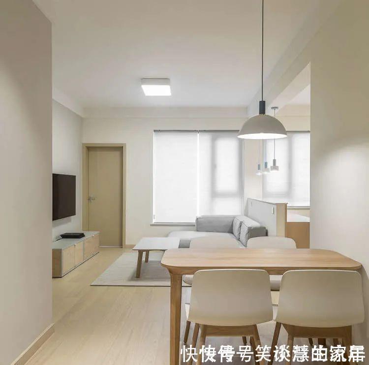 功能区|50㎡小户型两居室,坚持素色主义,进门一眼就喜欢上了