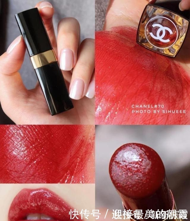 m黄皮涂上显白的口红雅诗兰黛333秋冬必备,香奈儿70高贵大气!