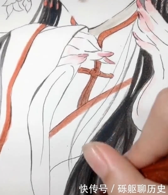 受追捧#美术生水彩戏风女子,线条柔美受追捧,网友:宛如仙女下凡