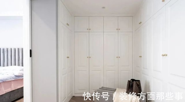 衣帽间|130㎡现代法式风改造案例,静静地享受生活的美好