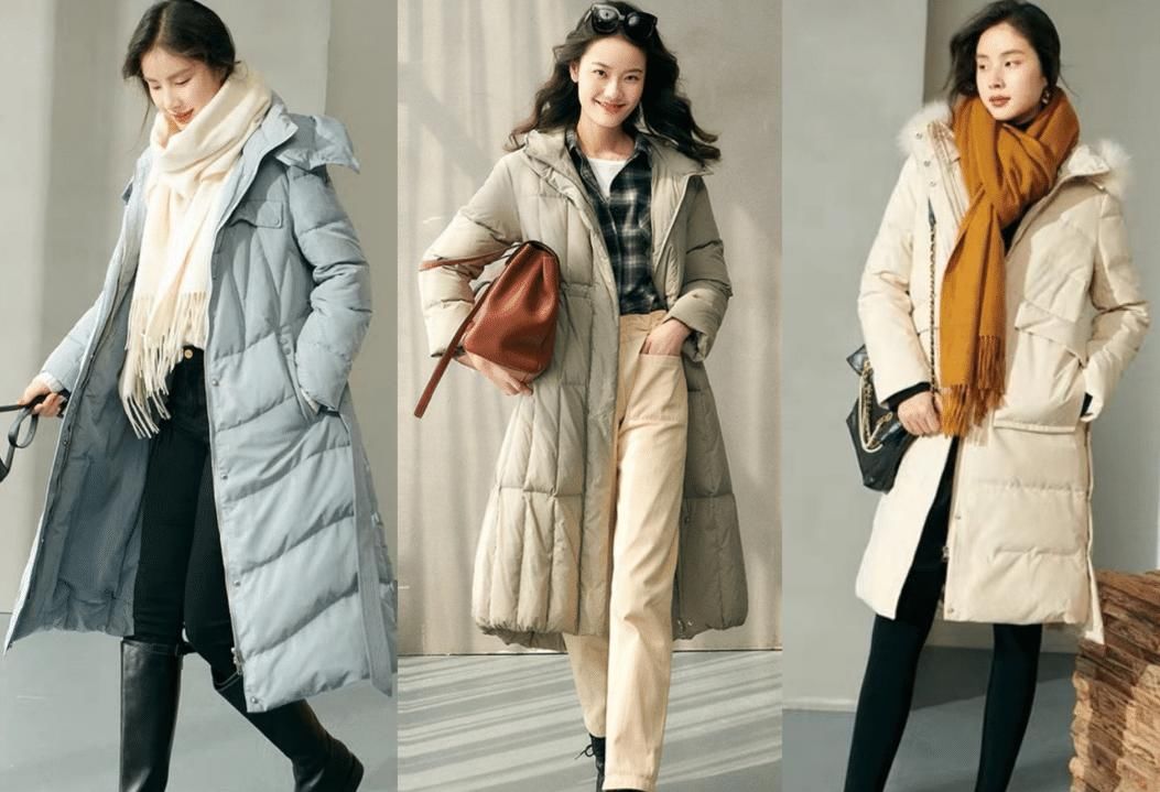 最近火了一种穿搭叫“羽绒服+裤子”，保暖又时髦，适合40岁女人