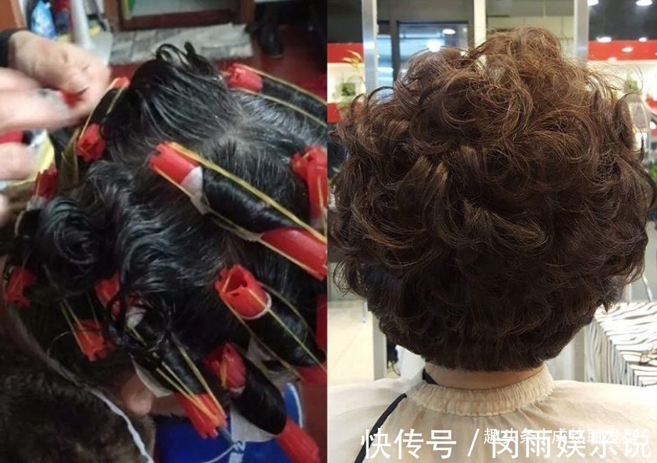 打理 老年人烫发后湿发有卷吹干就不卷,没有烫好?还是打理方法不对?