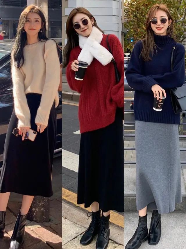 搭配|最近火了一种穿搭,“高领毛衣+长裤”,保暖性高又时髦,超好看