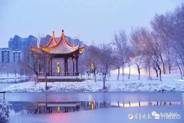 一场雪，一座城！雪落惠民，谱写成一首风花雪月的诗歌