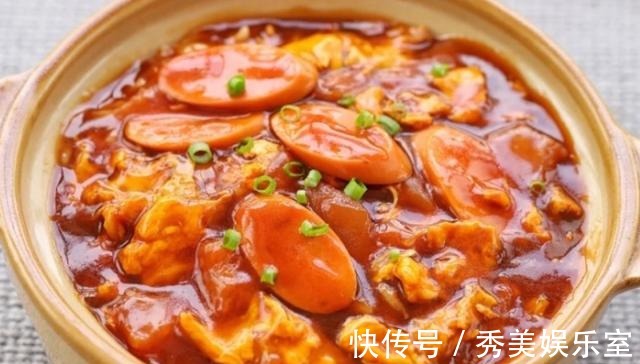 玉米淀粉|教你在家做爆好吃的番茄火腿鸡蛋烩饭,5分钟快手餐,赶紧收藏