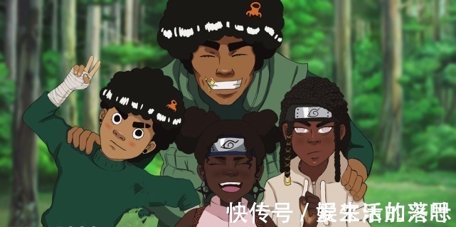 非洲|火影当忍者化身非酋,佐助脏辫造型亮眼,鸣人观感最像酋长