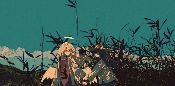 插画|画风和色调都十分独特的少女插画