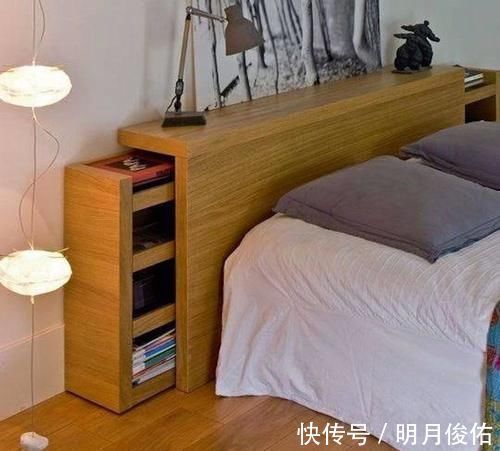 秀巢网|六种收纳型床头背景墙，连床头柜都可以省掉了