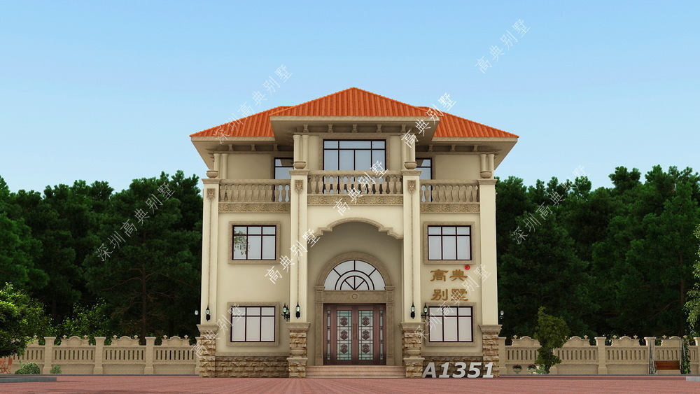 别墅|豪华欧式别墅,建给父母,肯定吸引全村人来观赏。