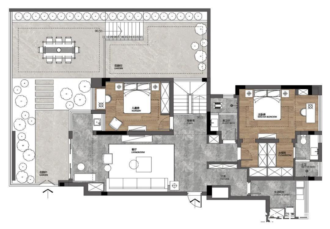 华丽转身|200㎡大平层,“华丽转身”成跃层,户外花园更是人人羡慕