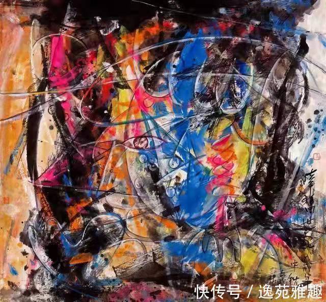 抽象主义#「生活美学」美学评论家冯德祥论画家支部在抽象作品中的美学特点