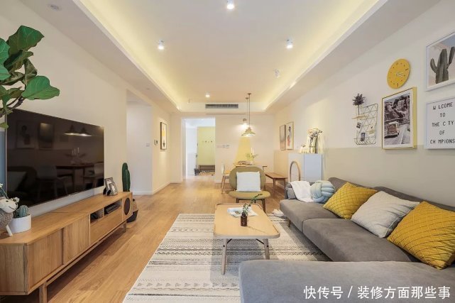 墙面|112平简约风三居室，这样设计建筑结构也成为空间的一大特色