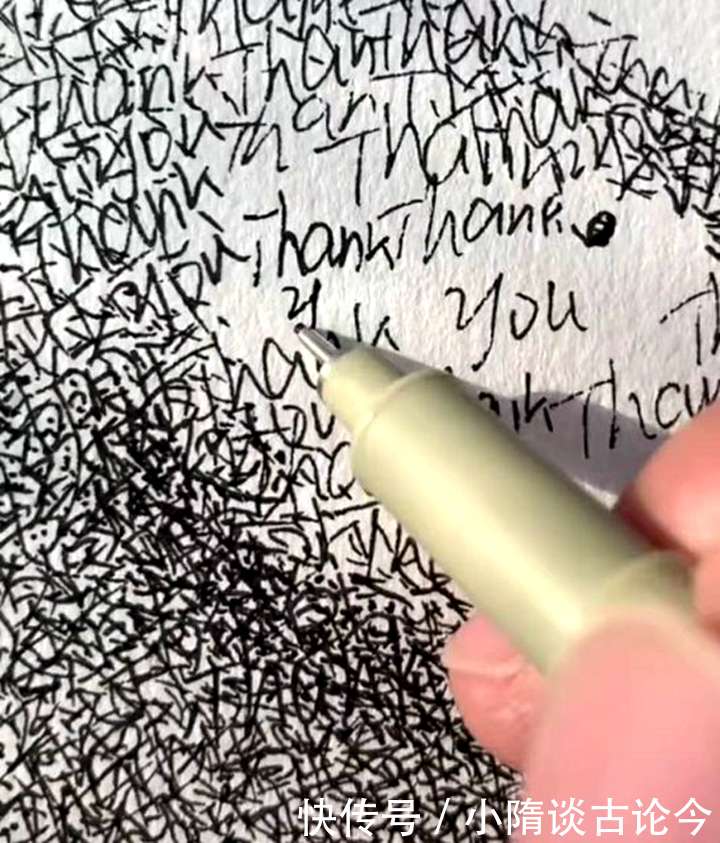 thank#美术生纸上写万遍英文版谢谢你,开始:满脸问号,结果:被感动了!