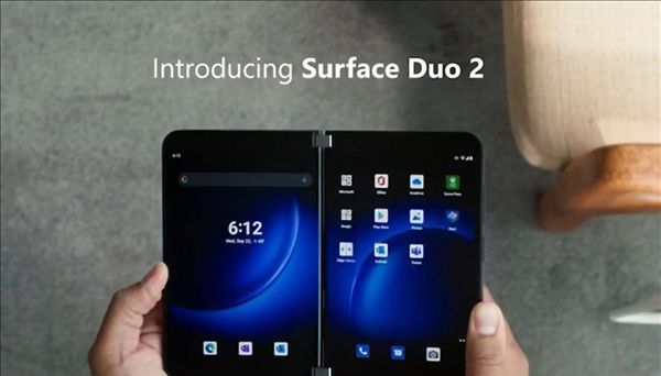 Surf世界最薄5G双屏手机！微软发布折叠屏Surface Duo 2