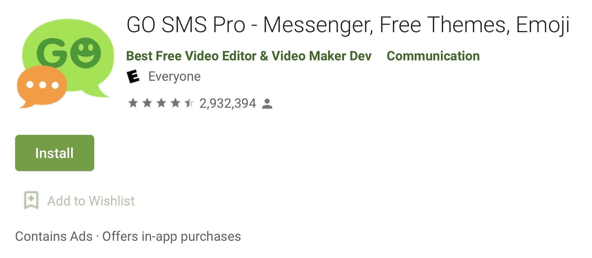 研究人员|短信应用 GO SMS Pro 被 Google Play Store 下架