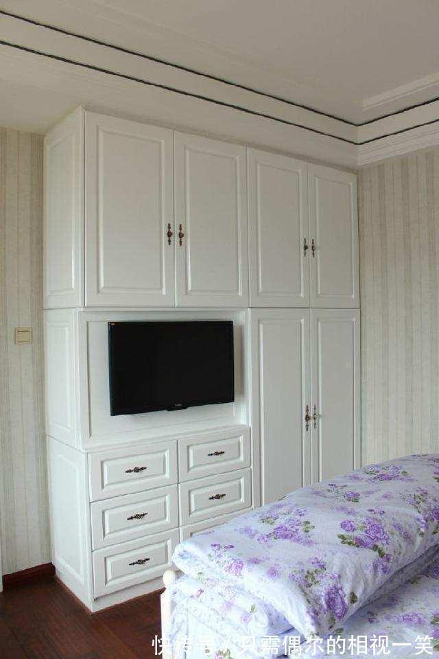 电视柜|晒晒老婆装修的新房,朋友说卧室很新颖,头一次见衣柜这么做