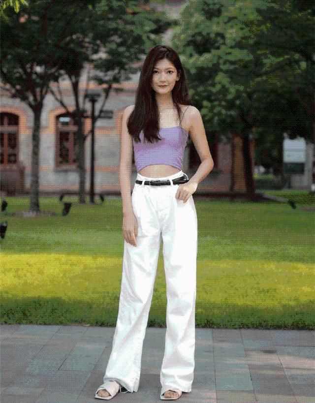 紧身裤|“小白裤”怎么穿不普通？学会这几个搭配思路