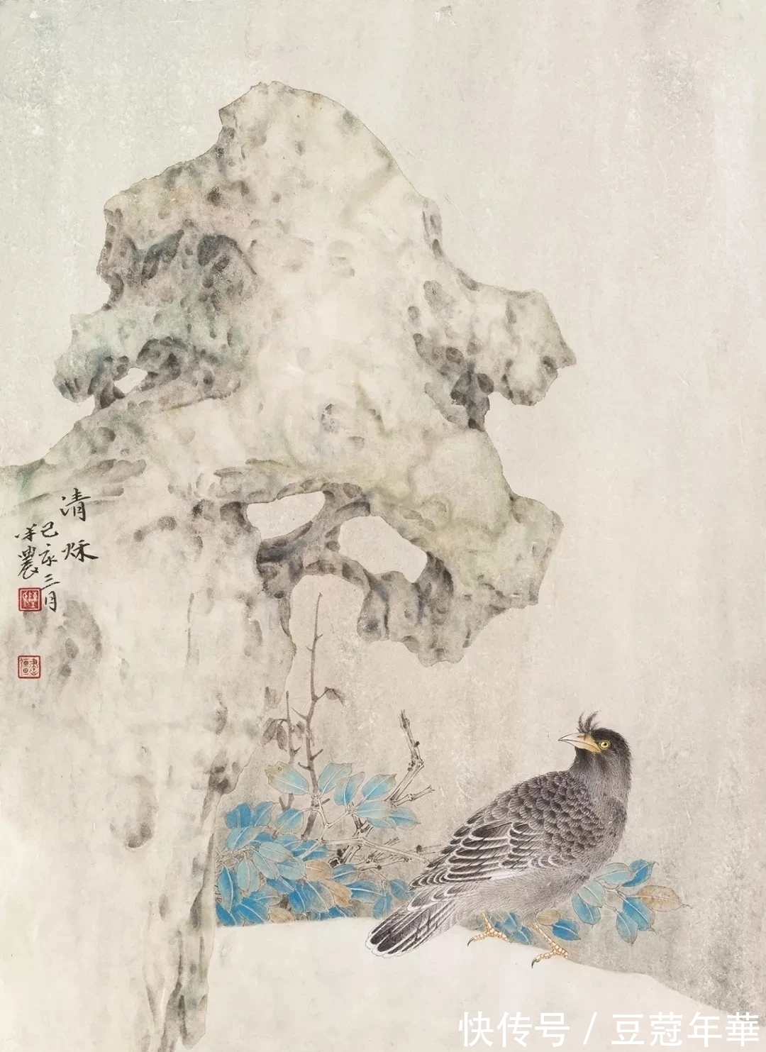 唯美!陈建强的花鸟画造境唯美,引人踏入清雅之境