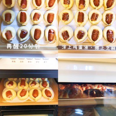 一口一个松软的肠仔包，好吃