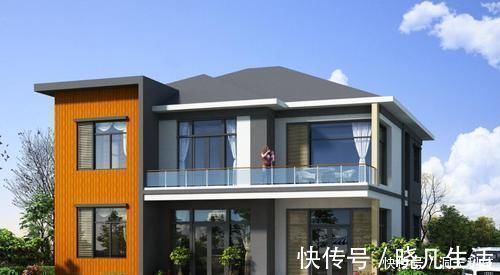自建|农村自建二层别墅,面宽13.3米,6室1厅,时尚与传统融合,好美