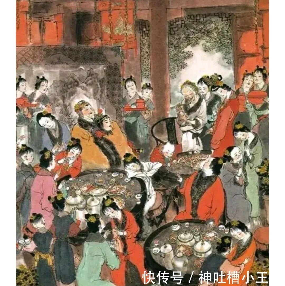 凤姐儿&贾母为薛宝钗过15岁生日,细节中,透露着二人冰冷的互不在意