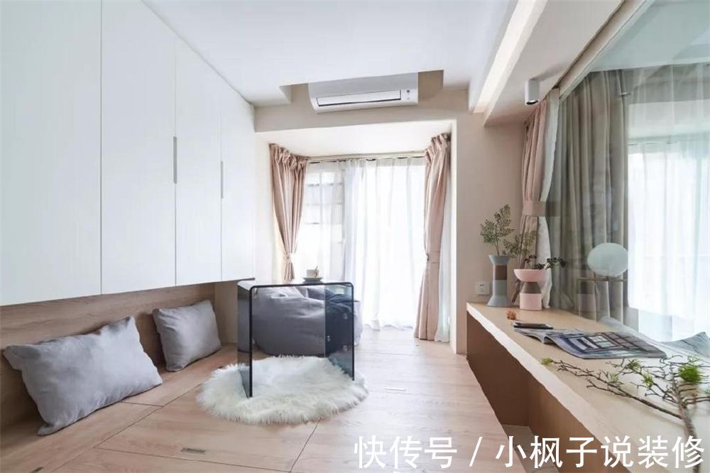 主卧|76㎡北欧风两室一厅,全屋装修清新明亮又通透,真的太漂亮了