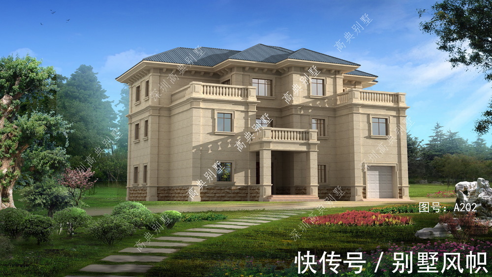 简欧|实力派的简欧别墅设计,建在村里,绝对是村里最拉风的那栋。