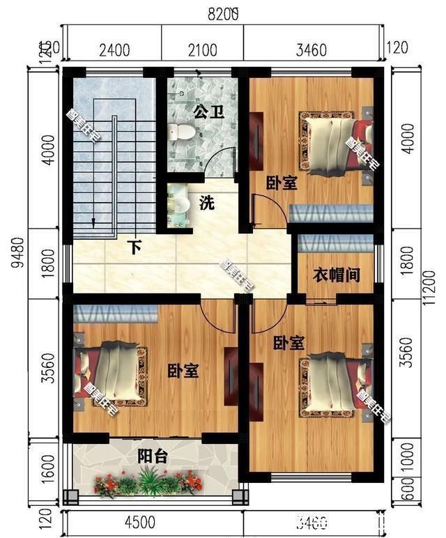 两厅|占地面积不到90平米的小别墅，款款颜值高，造价18万赚大发了