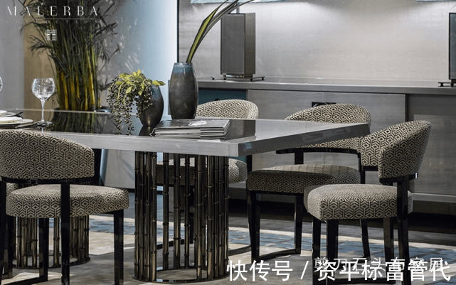 鉴赏|意大利家具设计,富有东方美感的Malerba系列餐桌鉴赏