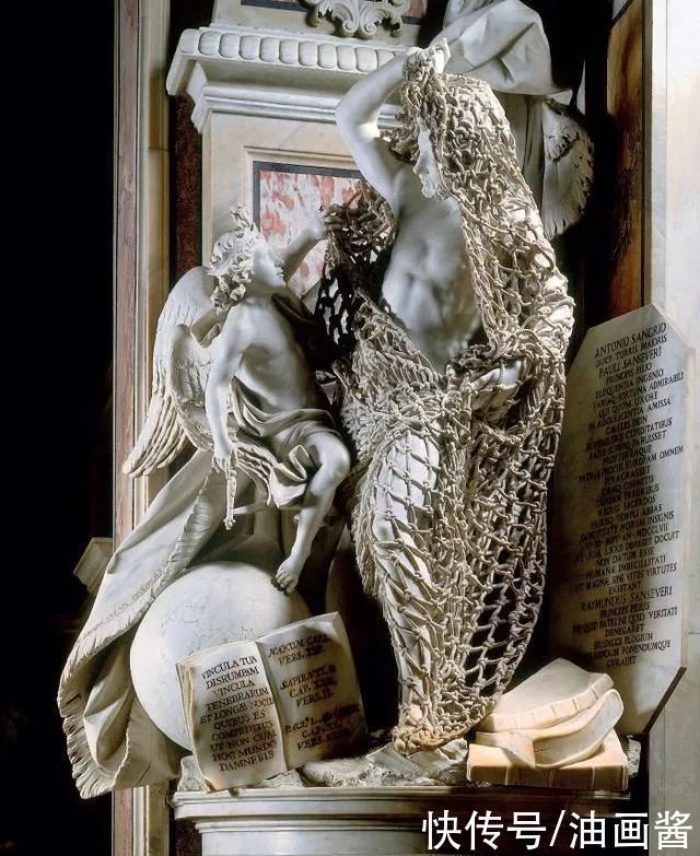 石头|这些雕塑蒙了一层纱布，走近扯一下，才发现纱布也是石头