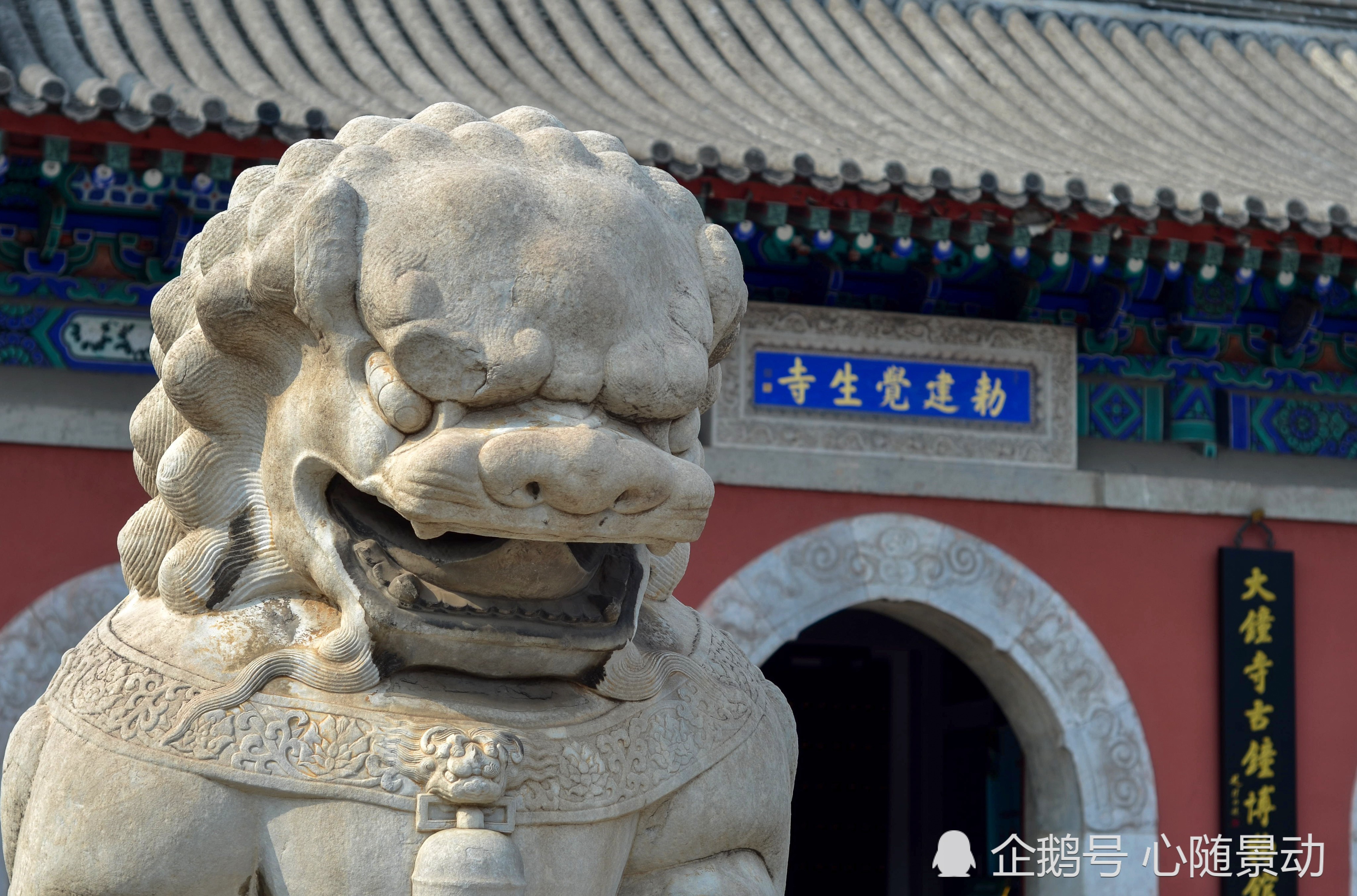 这口钟有600年历史,重46吨,比两层楼高,现在春节还能听到钟声